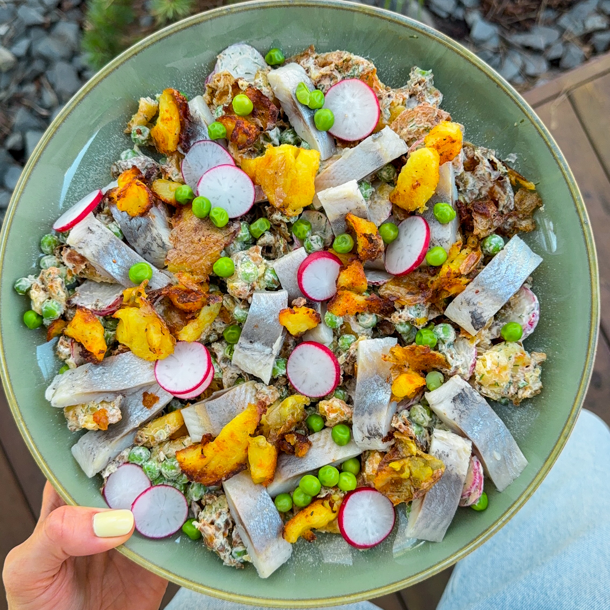 TRAŠKIŲ BULVYČIŲ SALOTOS SU SILKE